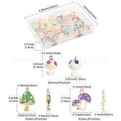 34 шт. 17 стиля осенняя тематика стойка позолоченный сплав эмалированные подвески&nbsp;ENAM-FS0003-70