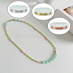 3 рулон 3 цвета круглой медной проволоки&nbsp;KK-LP0004-21B