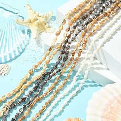 4 нить 4 цвета натуральные пресноводные ракушки бусины нити&nbsp;SHEL-CJ0001-38