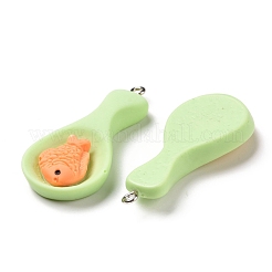 Подвески из непрозрачной смолы&nbsp;RESI-G032-F03