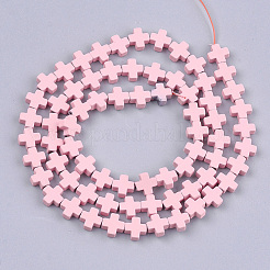 Окрашенного распылением немагнитных синтетических нитей гематита бусы&nbsp;G-T116-18A-05