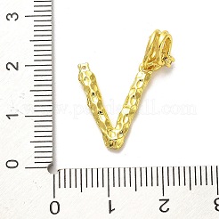 Rack-Plattierung aus Messing mit Mikropavé-Zirkonia-europäischen Anhängern&nbsp;KK-L210-015G-V