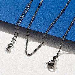 2 мм латунные цепочки-спутники для женщин NJEW-D302-49B