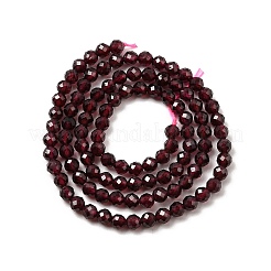 Гранат природный бисер нитей G-J376-36B-4mm