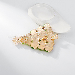 Broche en résine de sapin de Noël avec strass&nbsp;XMAS-PW0001-266