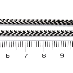 Ожерелья из цепочек пшеницы из нержавеющей стали 304 толщиной 2.5 мм&nbsp;NJEW-Q013-16B