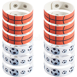 20шт 2 стиля кожаный широкий шнур браслет с кнопкой для мужчин и женщин&nbsp;GUQI-CL0001-02A