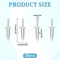 20 шт. подвески из нержавеющей стали 304&nbsp;FIND-UN0002-44B