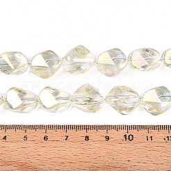 Гальванизируйте прозрачное стекло бисер нитей&nbsp;EGLA-N017-02B