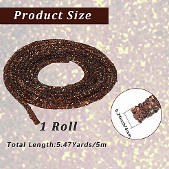 5м стеклянный шнур с блестками&nbsp;OCOR-CY0001-70A