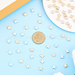 600шт 2 цвета пластиковые бусины ccb&nbsp;CCB-PA0001-18