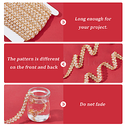 Отделка плетеным кружевом из полиэстера длиной 25 м.&nbsp;OCOR-PH0003-87B