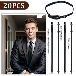 20 шт. эластичная лента для галстука с помпоном&nbsp;AJEW-SP0003-53A