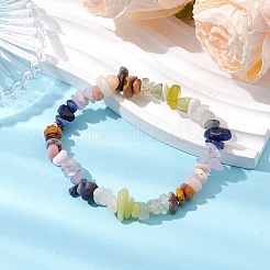 Braccialetti elastici con pietre preziose miste naturali&nbsp;BJEW-JB11069