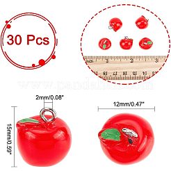 30 шт. непрозрачные смоляные подвески RESI-CA0001-32A