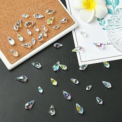 40 шт. 4 стиля стеклянных подвесок&nbsp;GLAA-YW0005-07