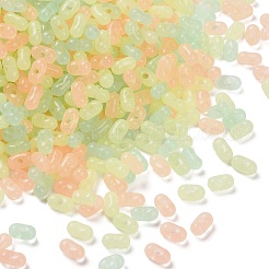 Светящиеся прозрачные акриловые бусины LACR-D009-01C