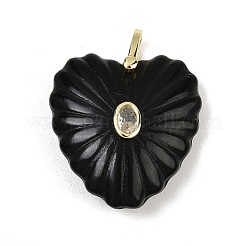 Pendentifs sculptés en pierres précieuses naturelles et synthétiques&nbsp;G-C276-01G-M