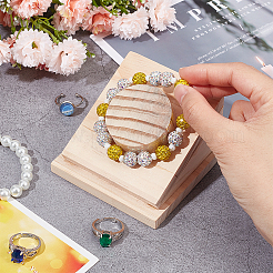 Деревянные стойки дисплея браслета&nbsp;LS-BDIS-WH0008-06