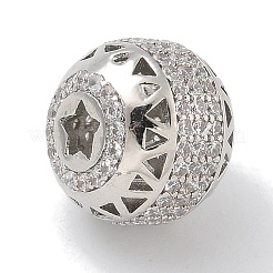 Стойки обшивки латунь микро проложить кубического циркония бусы KK-L224-031P