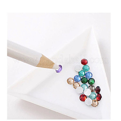 Polypropylen (PP) dreieckige Nagelkunst-Strass-Sortierschalen&nbsp;X-MRMJ-G003-02