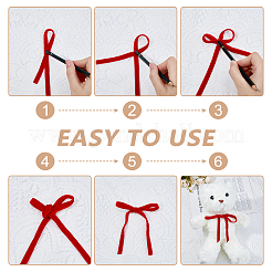 12.5 ярд двусторонней бархатной ленты OCOR-DC0001-20A