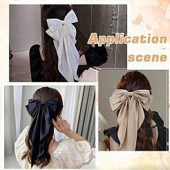 Тканевые заколки для волос с большим бантом AJEW-CP0008-41A-02