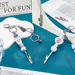 4шт латунный брелок для изготовления ювелирных изделий своими руками&nbsp;KEYC-SC0001-40B