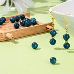 100шт 8мм натуральный апатит круглые бусины&nbsp;DIY-LS0002-54