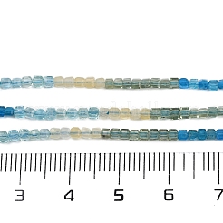 Натуральные нити бусины из апатита синего G-NH0050-B01-01