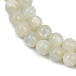 Нити бусин из натурального зеленого лунного камня G-NH0060-A01-02