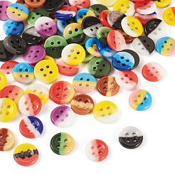 80 шт. фарфоровые пуговицы с 4 отверстиями PORC-PJ0001-01