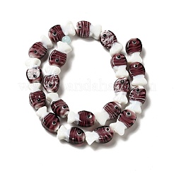 Бусы лэмпворк ручной работы&nbsp;LAMP-G154-07G