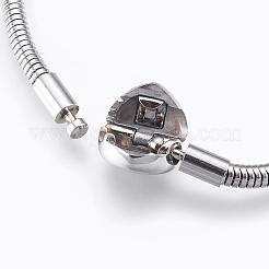 Устойчивые к потускнению цепи из нержавеющей стали 304 европейского стиля браслеты изготовление&nbsp;LS-STAS-E428-10A-P