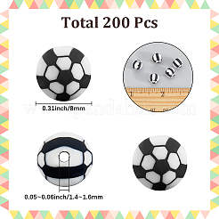 200шт бусины из полимерной глины ручной работы&nbsp;CLAY-SC0002-51B