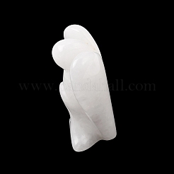 Figurine d'ange en jade blanc naturel&nbsp;DJEW-N006-01A-02
