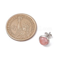 Серьги-гвоздики из натуральных и синтетических камней для женщин&nbsp;EJEW-JE06257