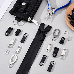Наборы слайдеров для застежек-молний из сплава и резины&nbsp;FIND-PH0027-34
