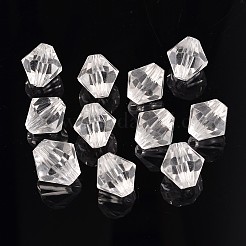 Facettierte Bicone transparente Acryl-Perlen&nbsp;DBB20MM01