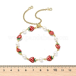 Verstellbare Messing-Emaille-Schieber-Armbänder&nbsp;BJEW-JB13841