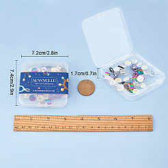 Cabochon in vetro trasparente 40 pz 4 colori&nbsp;GLAA-SC0001-41