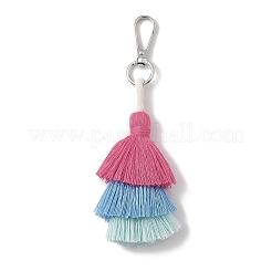 Подвесные украшения ручной работы из нейлоновых ниток в технике макраме&nbsp;HJEW-P019-14P