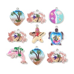 Подвески из непрозрачной смолы&nbsp;RESI-D016-03A