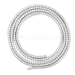 925 цепочка из стерлингового серебра с прозрачным кубическим цирконием&nbsp;STER-C016-02B-P02