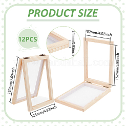 Изготовление прямоугольной деревянной бумаги&nbsp;DIY-WH0308-819