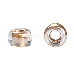 TOHOラウンドシードビーズ  日本製シードビーズ  （金メッキの裏地付きクリスタル989)個  15/0  1.5mm  穴：0.7mm  約15000個/50g&nbsp;SEED-XTR15-0989