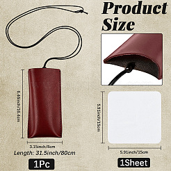 1 funda de piel sintética para gafas&nbsp;ABAG-CN0001-85C