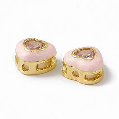 Стойки обшивки латунь кубического циркония бусы&nbsp;KK-C007-16G-04