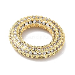 Соединительные кольца из латуни с микропаве&nbsp;KK-H539-11G