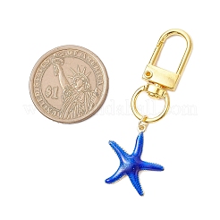 Подвесные украшения из латунной эмали в виде морских звезд&nbsp;HJEW-JM03909